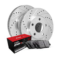 Pads| WGUN1-02095 Brakes |Rear Pads OEp Rotors Pads| R1 Brake Rear Brake Rotors Optimum Kit and and Concepts and Brake Rotors