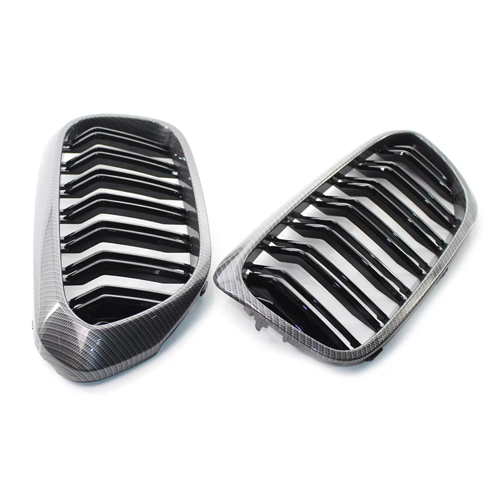 for 2018 BMW 5 Series Trim 2017 NS 540i Carbon G30 Cover G38 2019, Keney Grill Grille Front Style G31 Fiber 530i
