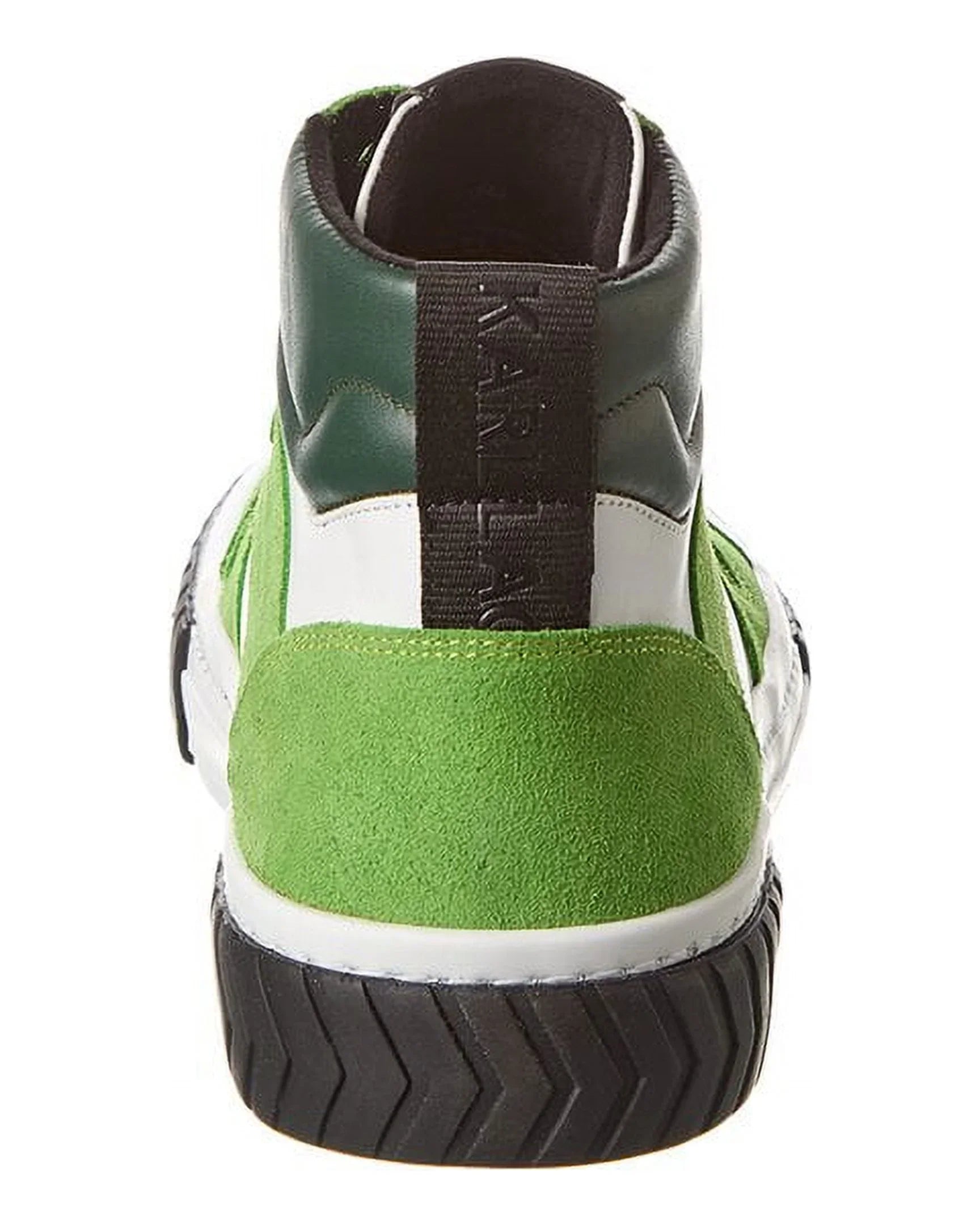 Green Mid-Top Sneaker, 10.5, LAGERFELD KARL Leather