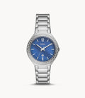 Ashtyn Steel Stainless Date Fossil Three-Hand Watch BQ3843