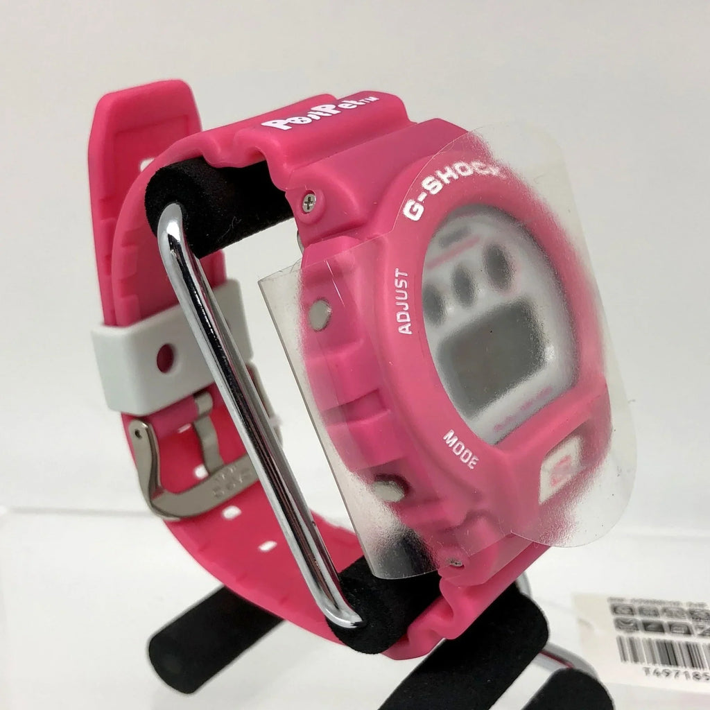 Quartz Pink Eyes Post DW-6900BMO-9JR (Good) Men's Pre-Owned Pet G-SHOCK Collaboration Store Three ITJT9ZWV73LU Watch CASIO Mikunigaoka White