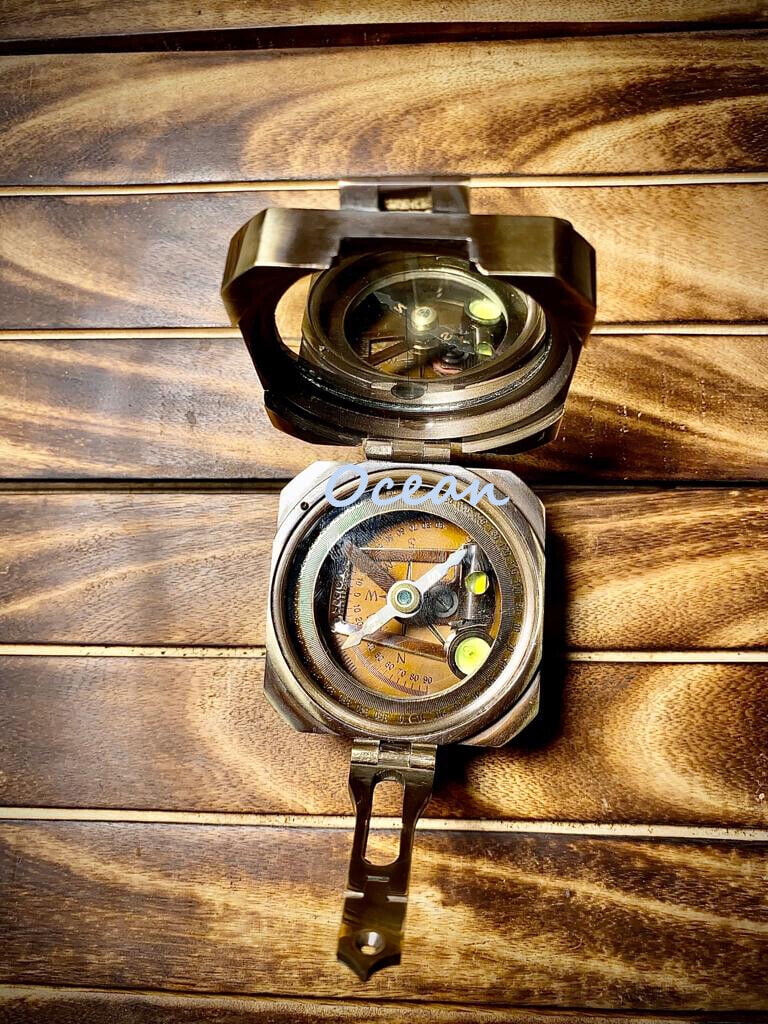 Brunton Hughes & Gift Brass Wedding, Kelvin Antique 1917 Compass Compass Baptism