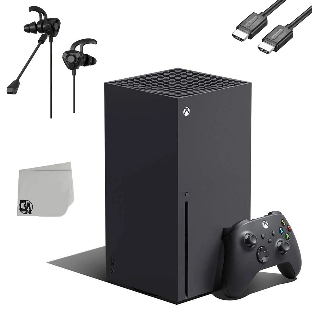 With Microphone 16GB Pre-Owned Xbox + X Series Console Gaming RAM AXTION G9 Bundle BOLT Earbuds Microsoft Black