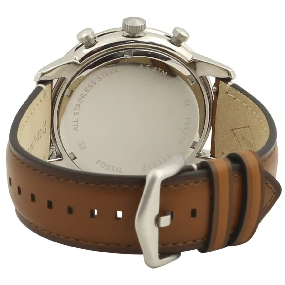 Fossil Neutra Band Leather Watch Men's Brown Chronograph FS5408