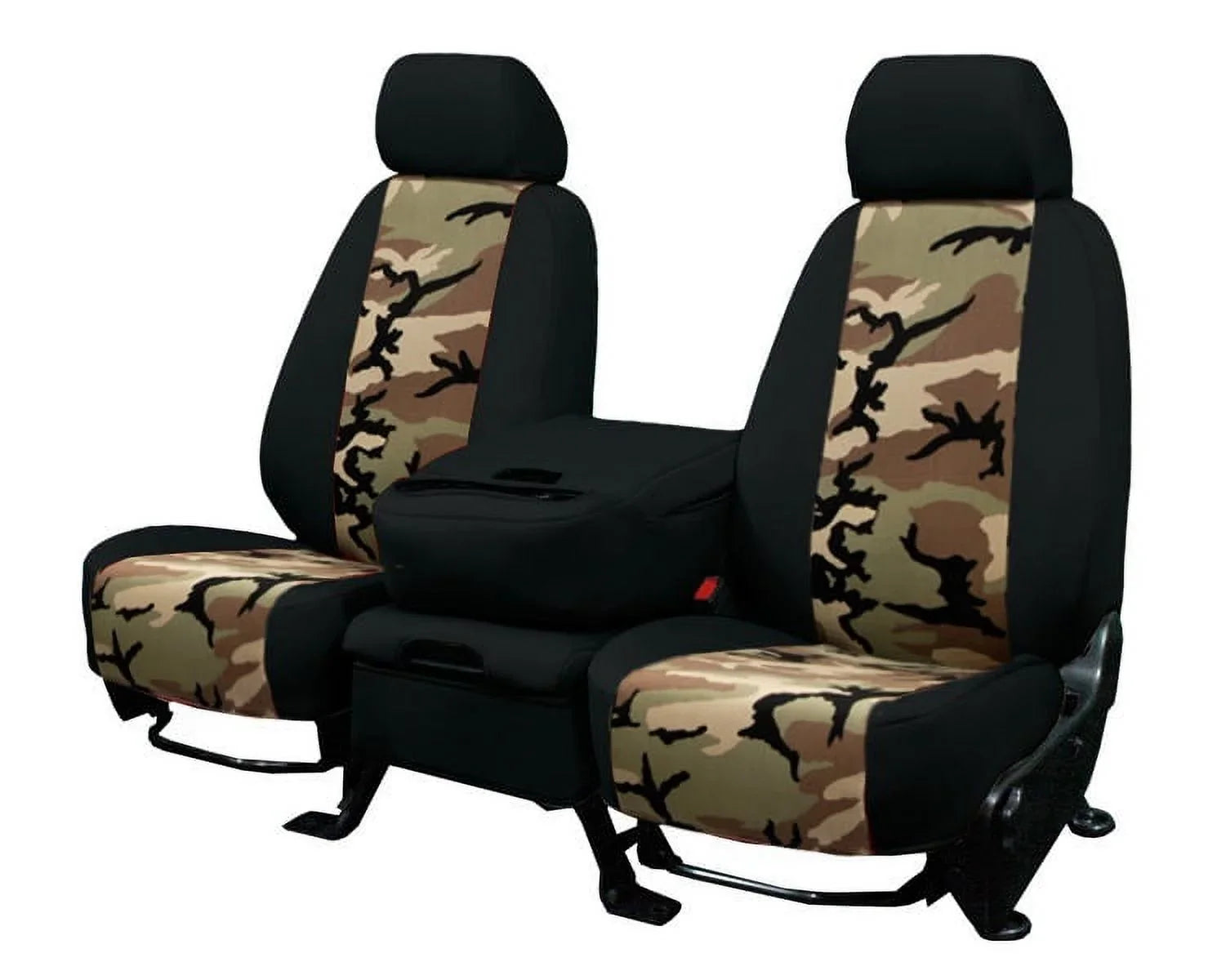 Black CalTrend 50/50 Center Land Seat for Retro 1994-1997 Cruiser with TY120-92KS Bench Camo - Split Insert Covers Toyota Trim