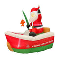 Fishing 5 ft. Santa Inflatable