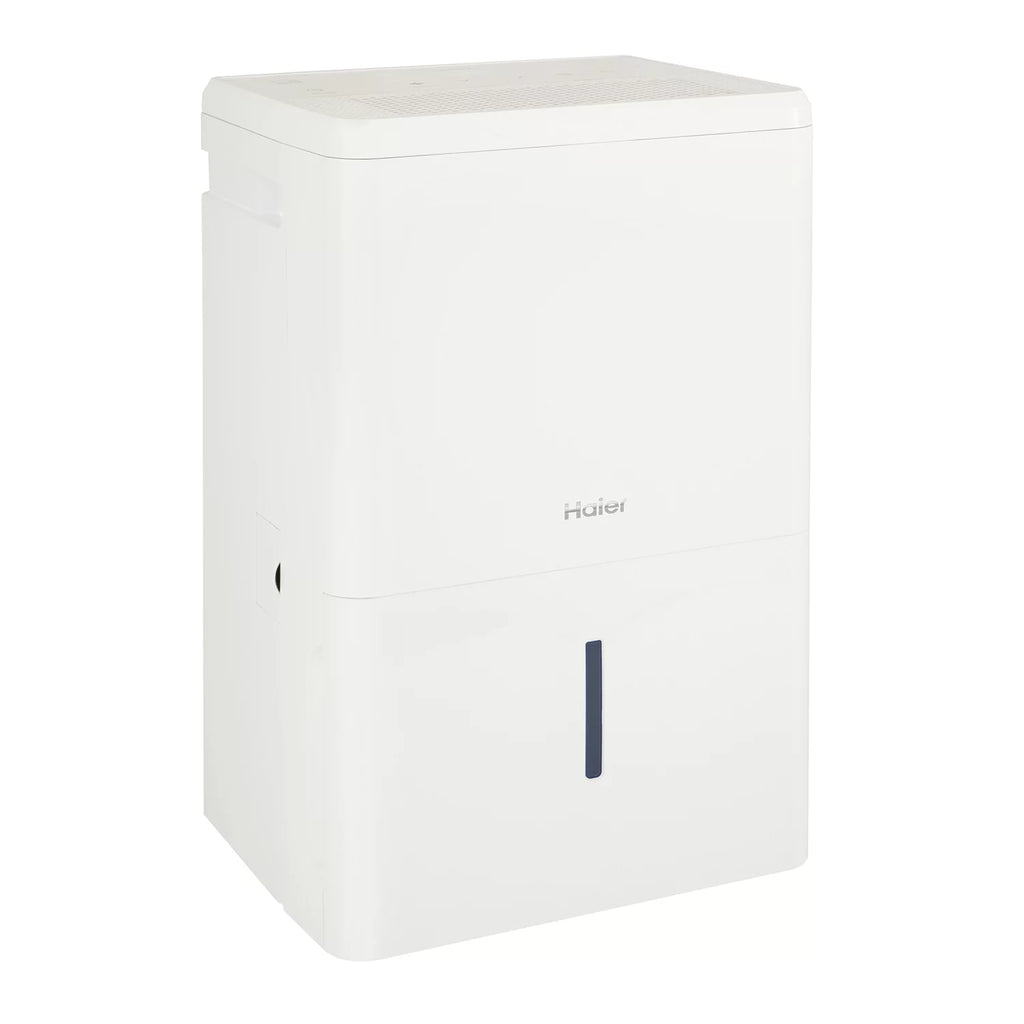 Portable Digital Haier Controls QDHR50LZ 50-Pint LED Dehumidifier, White 3-Speed (Refurbished) Restored