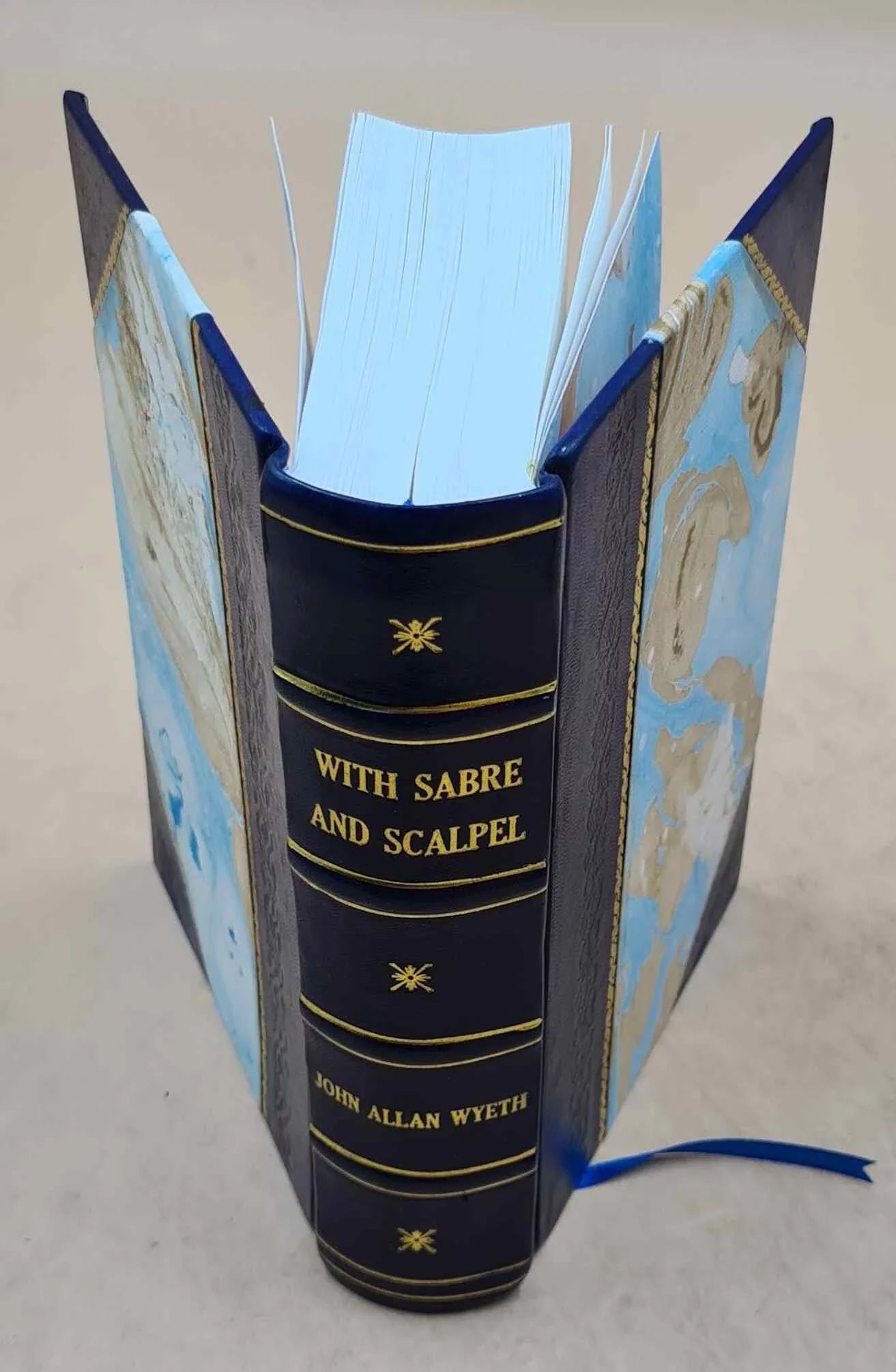 and a Bound] 1914 soldier [Leather With the and sabre scalpel of autobiography surgeon